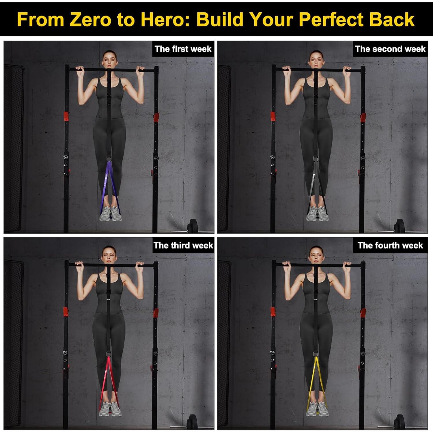 Bandas de Asistencia para Dominadas Ally Peaks - 4 Bandas de Resistencia