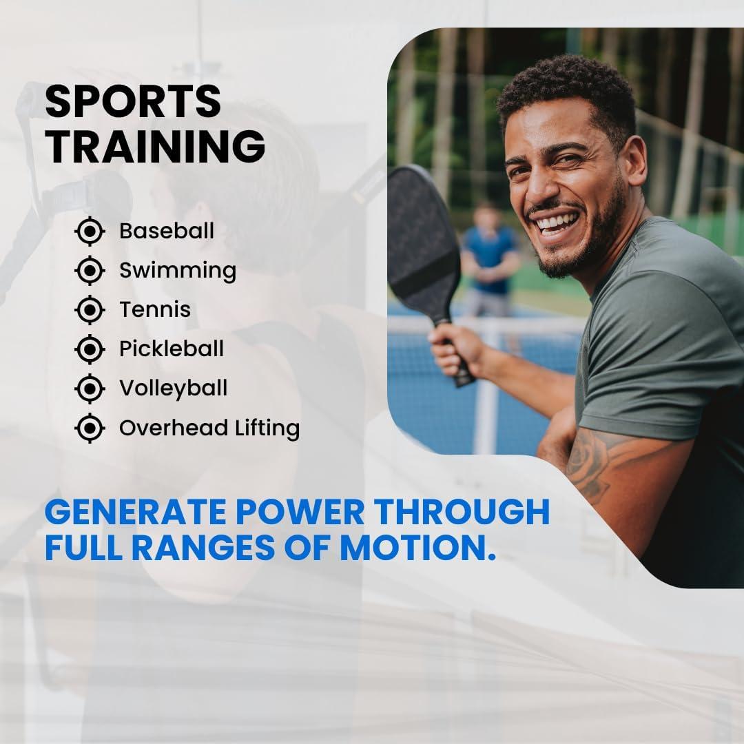 Sistema de Banda de Resistencia Iron Neck - Rehabilitación Hombro 3 Niveles