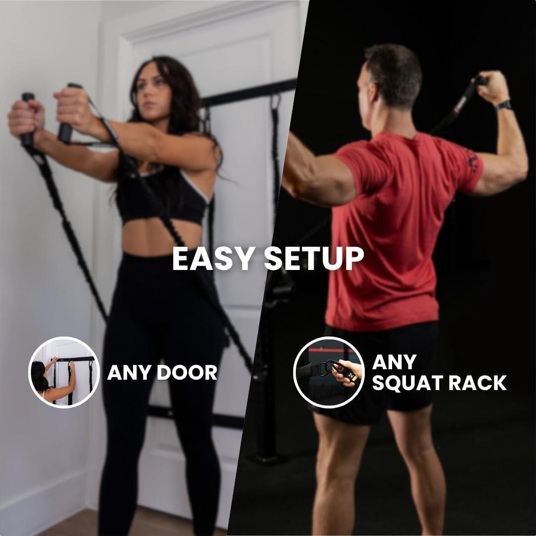 Sistema de Banda de Resistencia Iron Neck - Rehabilitación Hombro 3 Niveles