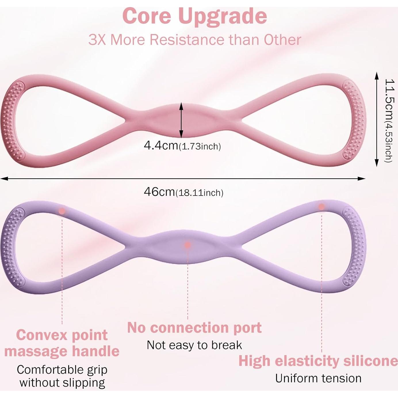 Bandas de Resistencia en Figura de 8 Jwtolp - 2 Piezas