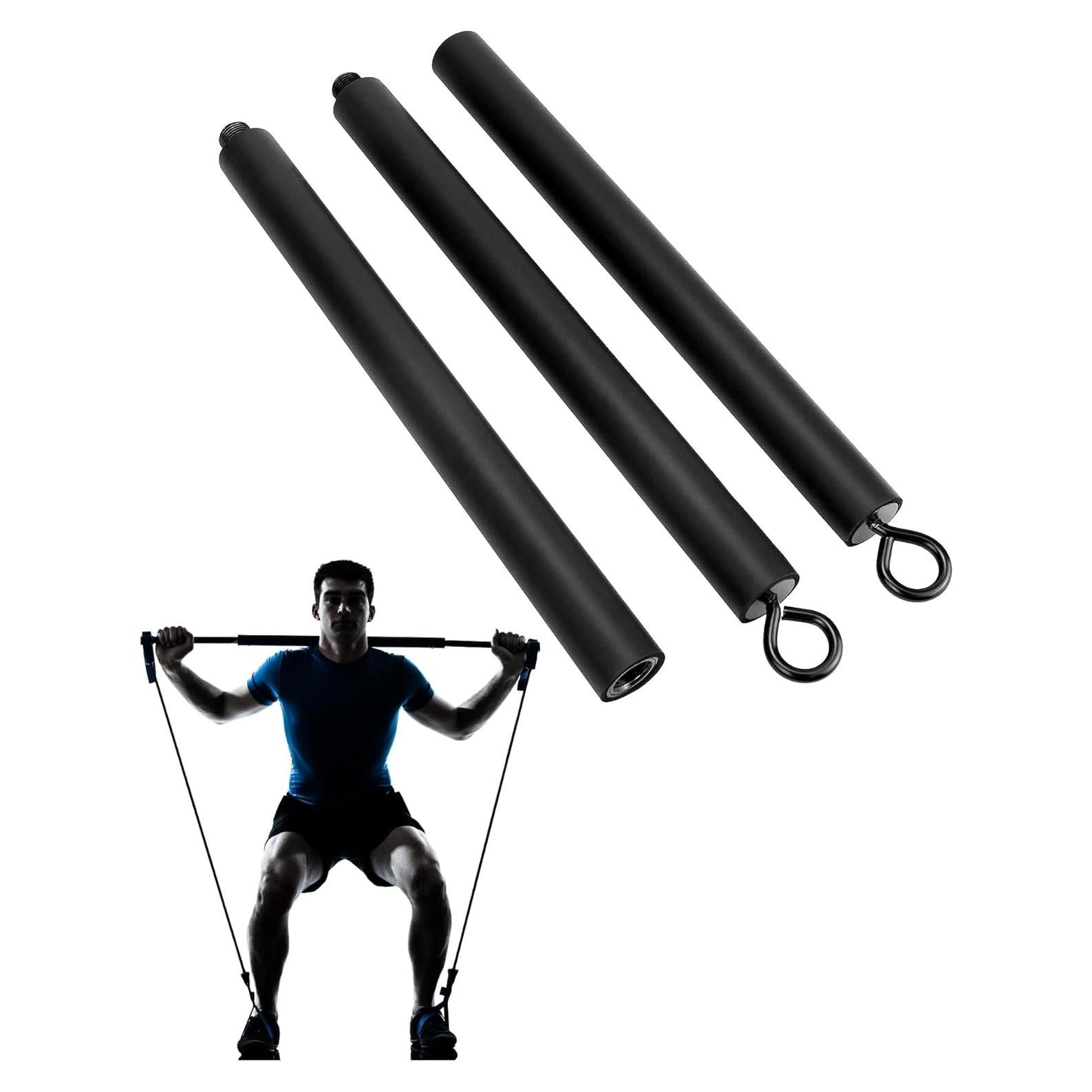 Barra de Resistencia QWORK 108cm Desmontable para Ejercicio