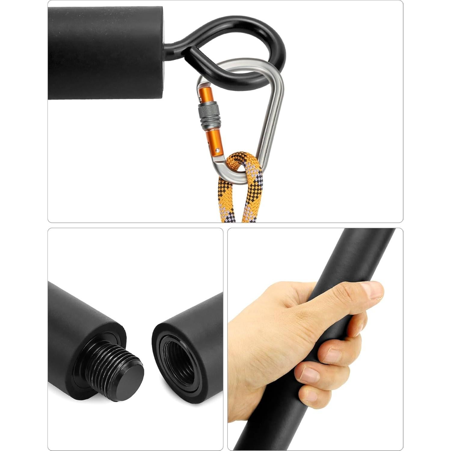 Barra de Resistencia QWORK 108cm Desmontable para Ejercicio