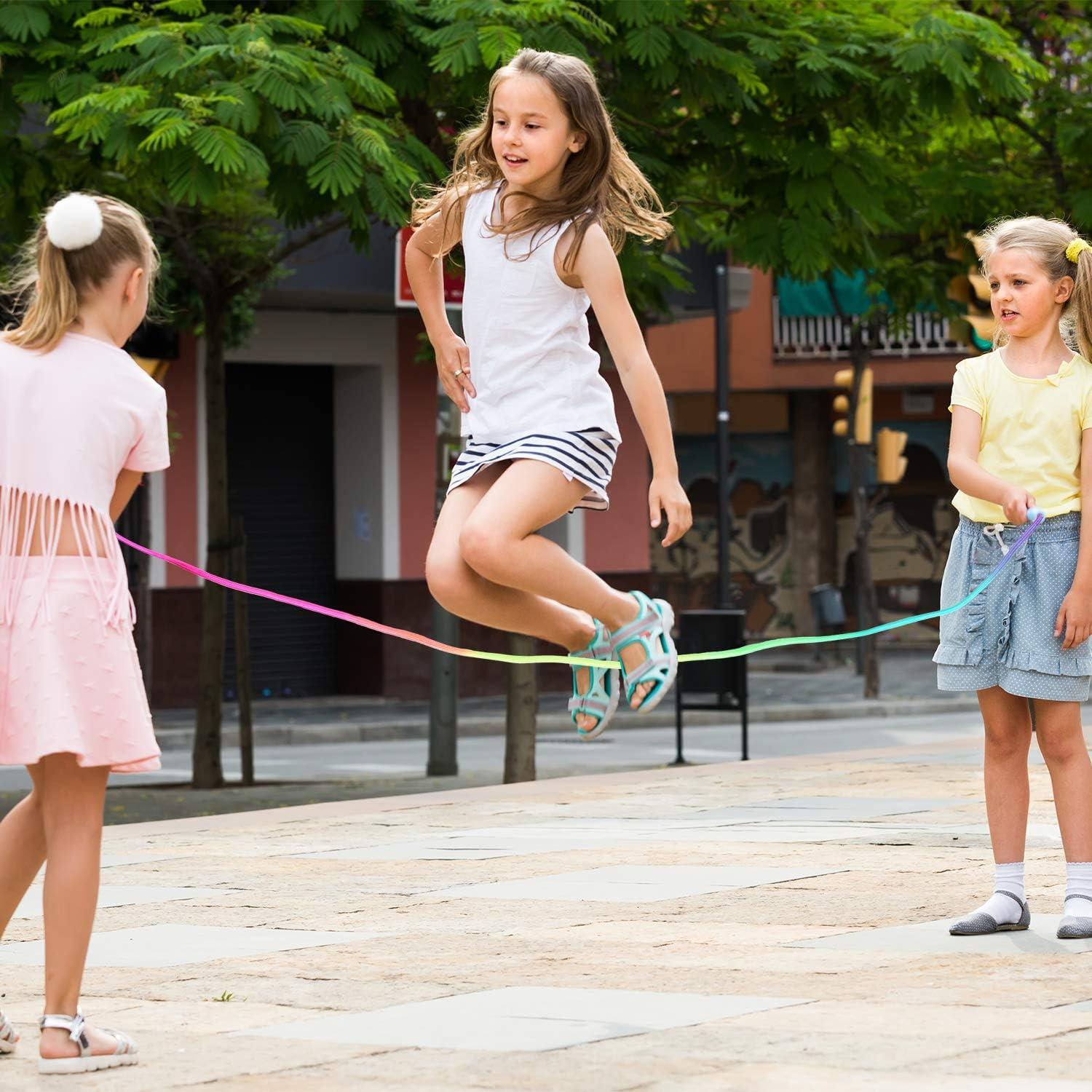 Cuerdas de Saltar Arcoíris Elcoho 18 Piezas 2.2m Ajustables