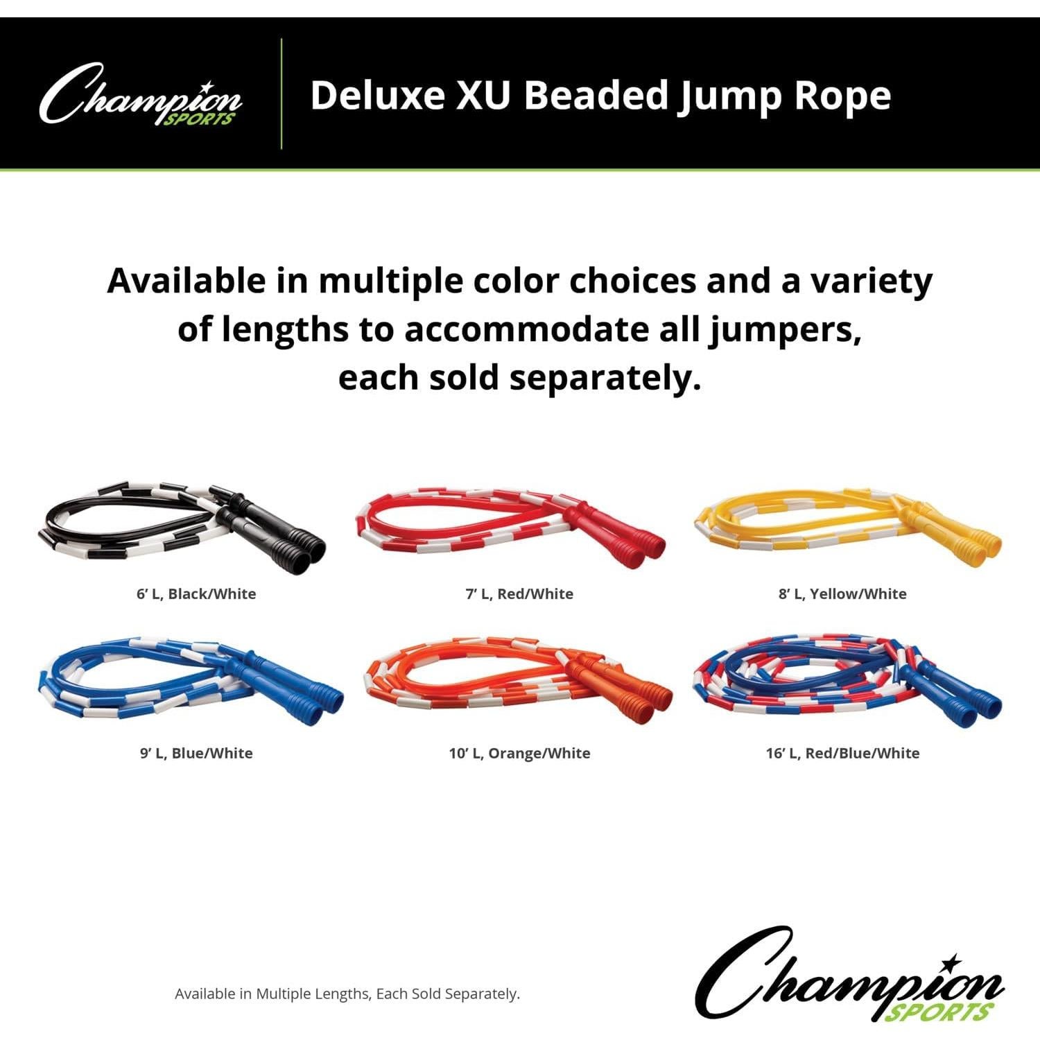 Cuerda de Salto Beaded Deluxe XU Champion Sports 1.83 m
