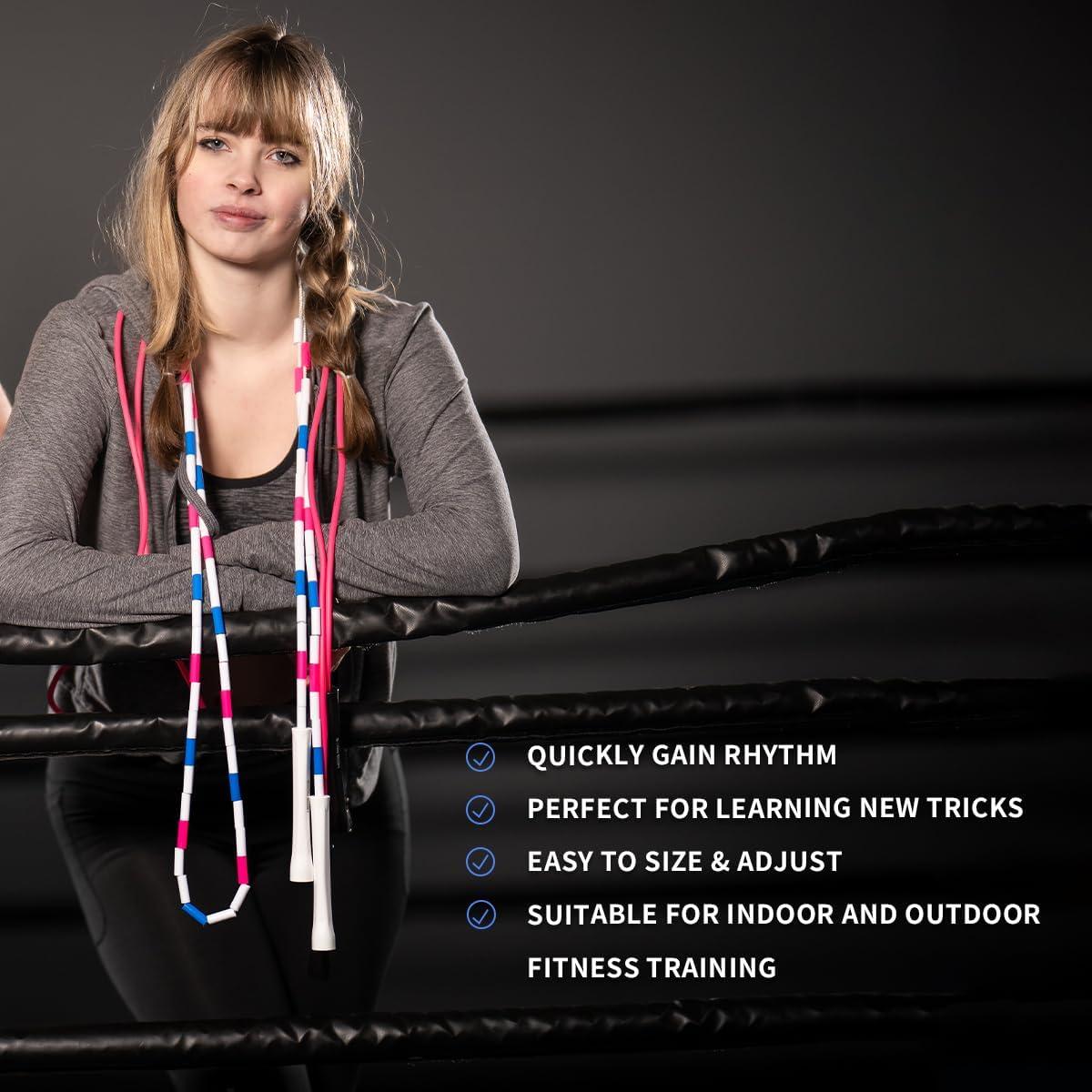 Cuerda de Salto Ajustable Hererope 3 m con Cuentas Irrompibles