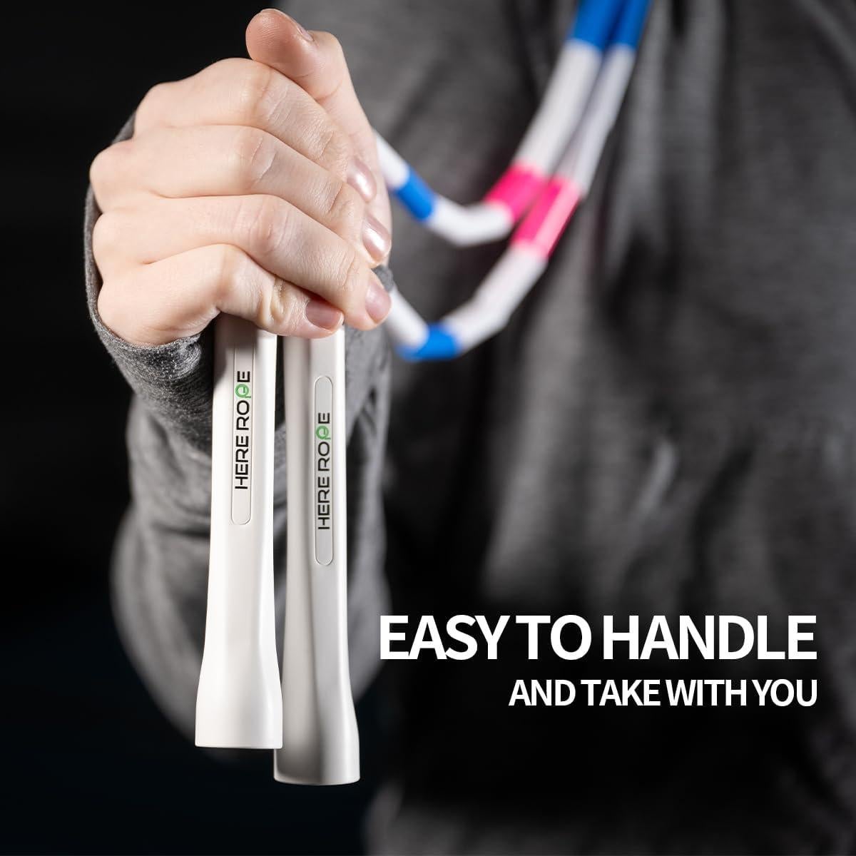 Cuerda de Salto Ajustable Hererope 3 m con Cuentas Irrompibles