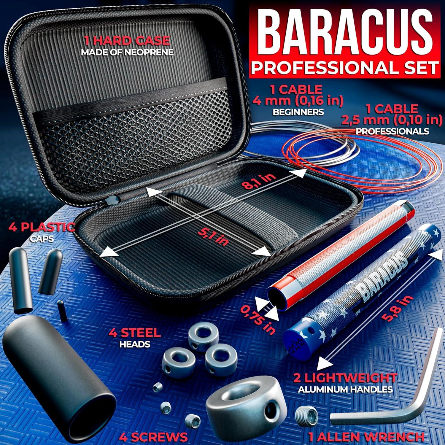 Cuerda para Saltar BARACUS Profesional con Estuche - Ajustable