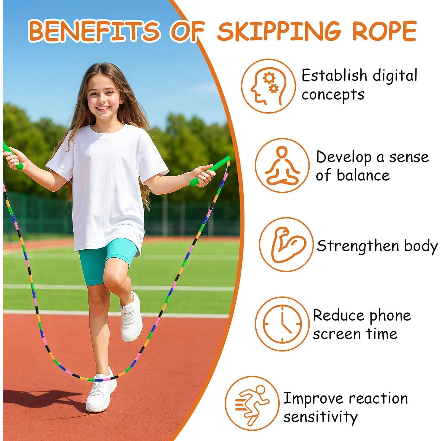 Cuerda de Salto Ajustable ACEONE para Niños y Adultos 279cm