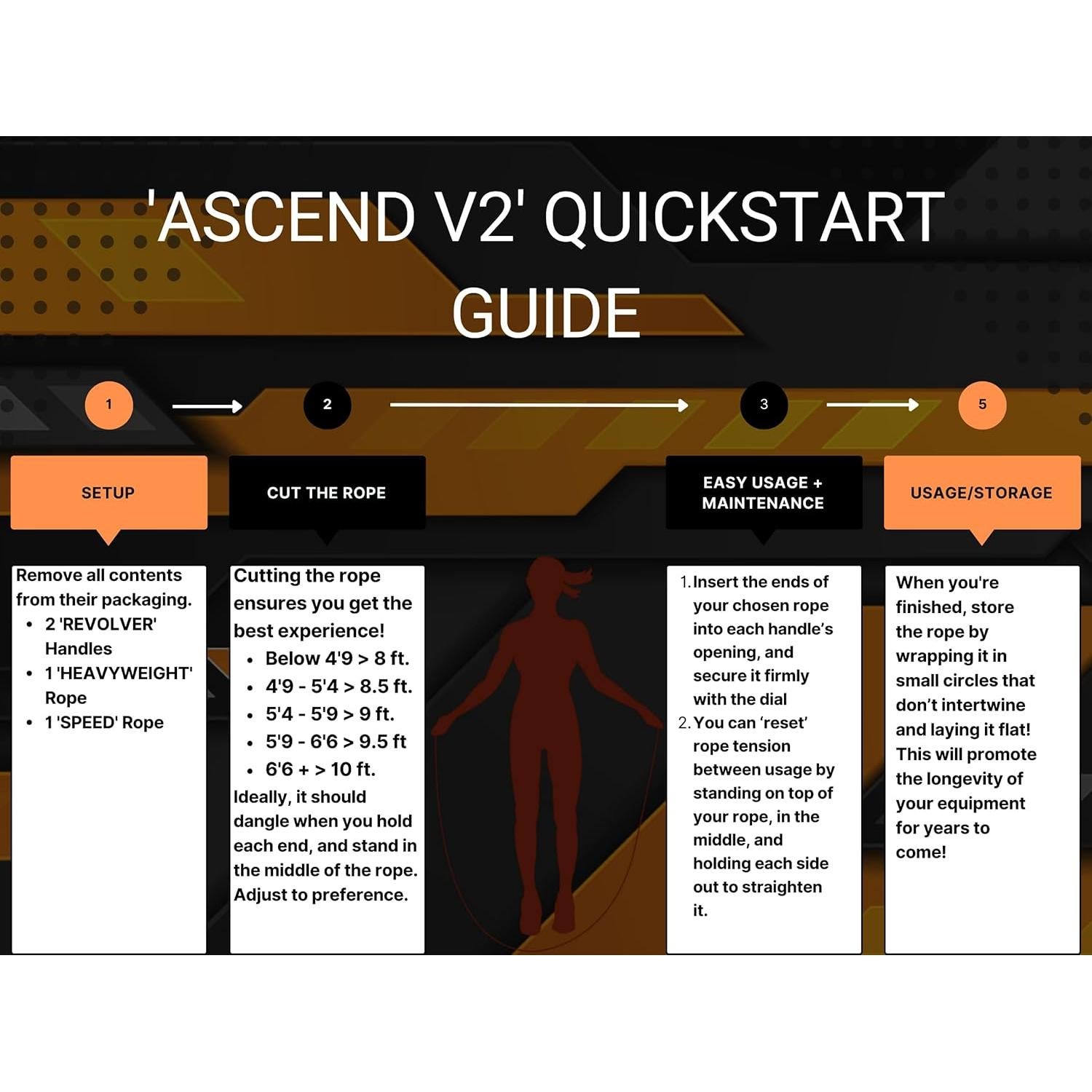 Cuerda de Salto Ajustable Balanced ASCEND V1 Ecológica