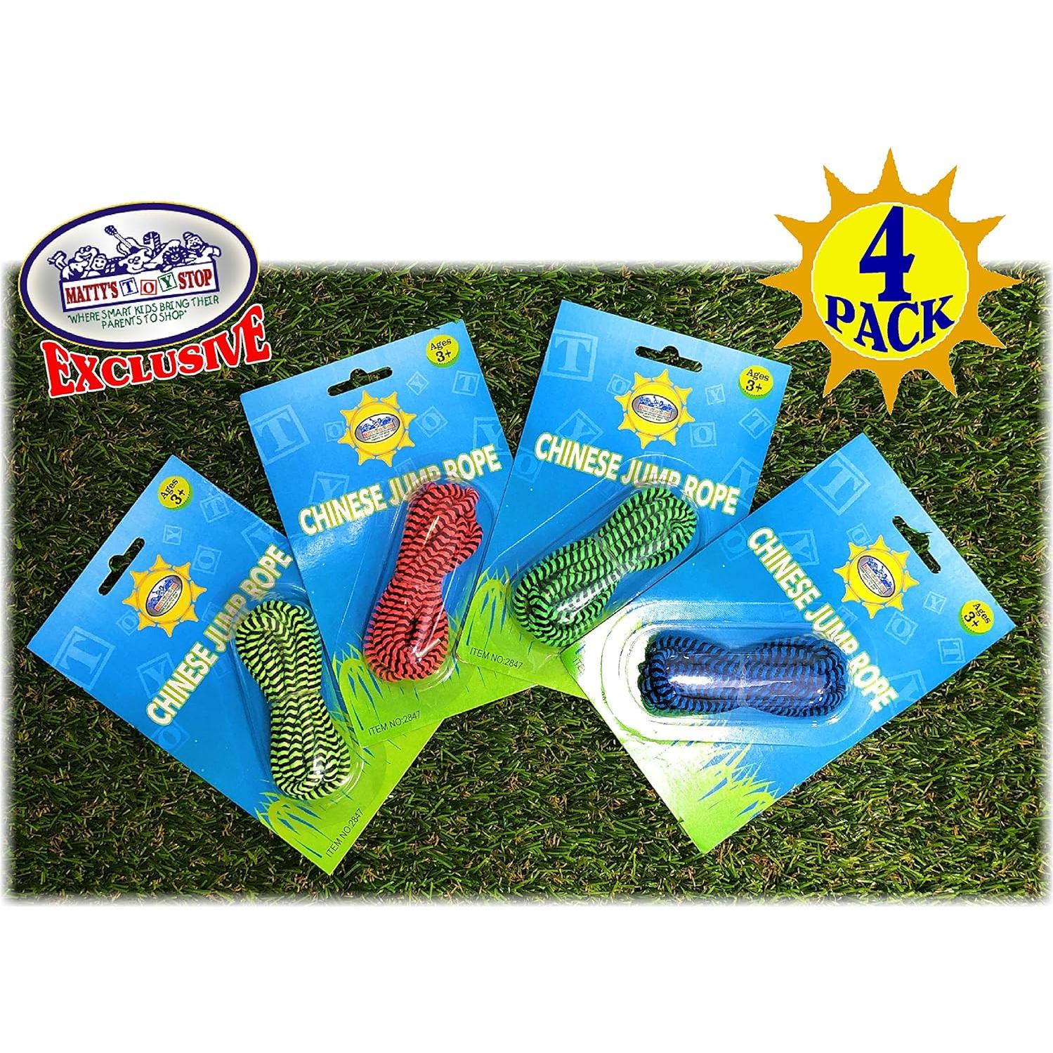 Cuerda de Salto China Deluxe Matty's Toy Stop - Paquete de 4