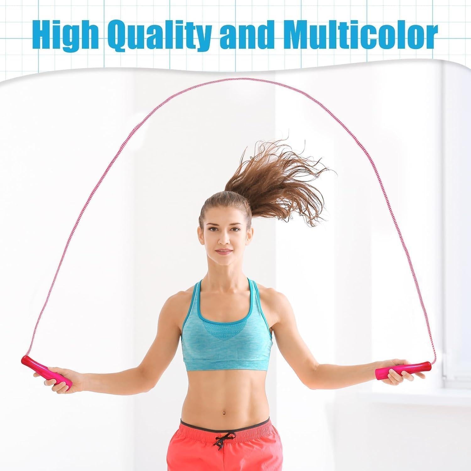 Cuerdas de Salto Arcoíris Honoson 30 Pcs 2.4m Nylon Ajustables