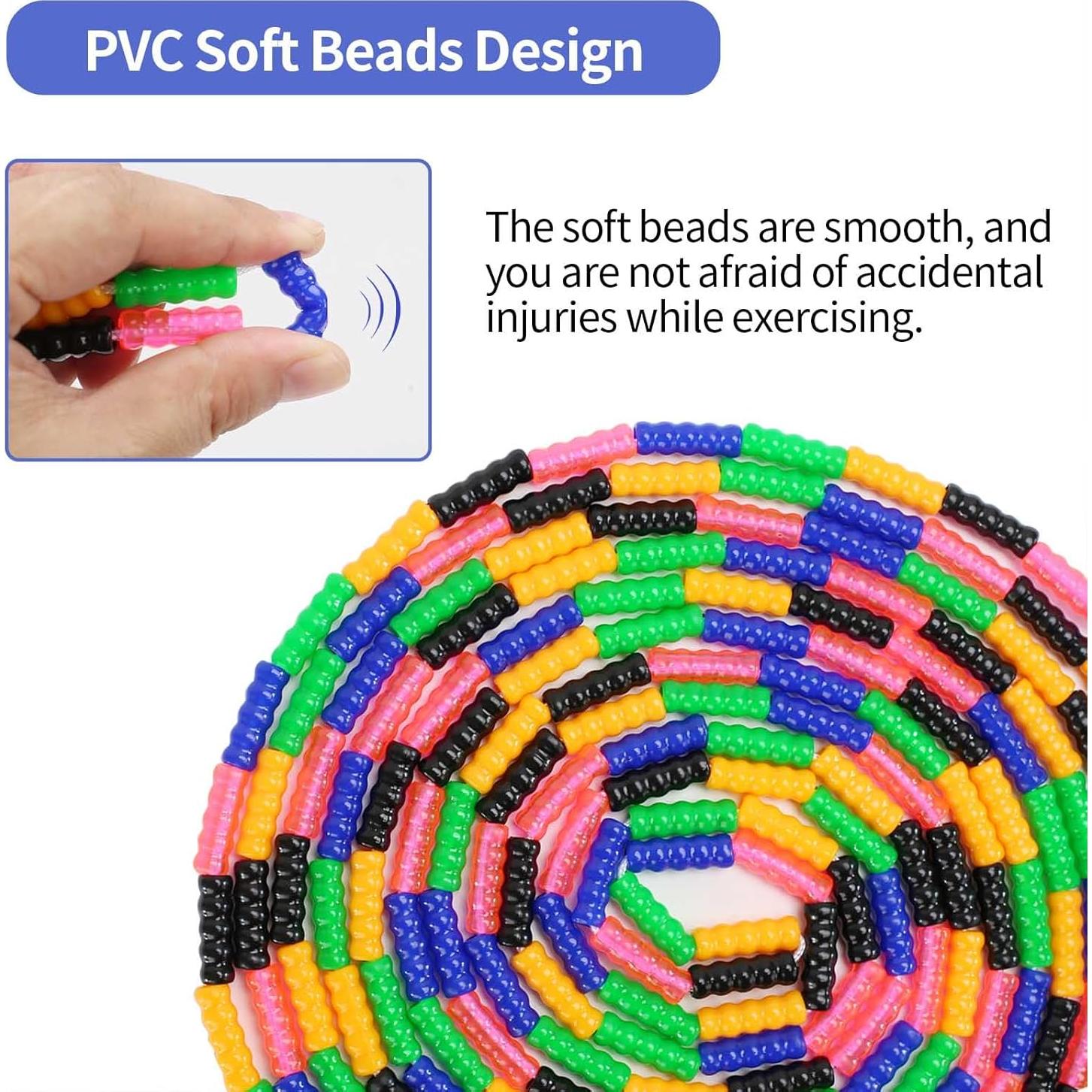 Cuerda de Salto Ajustable ACEONE 4.98 m 2 Paquetes Azul