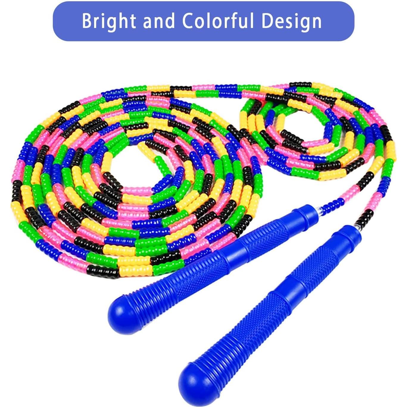 Cuerda de Salto Ajustable ACEONE 4.98 m 2 Paquetes Azul