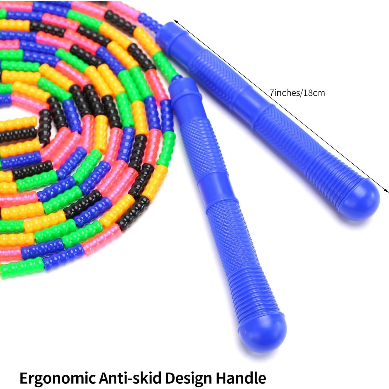 Cuerda de Salto Ajustable ACEONE 4.98 m 2 Paquetes Azul