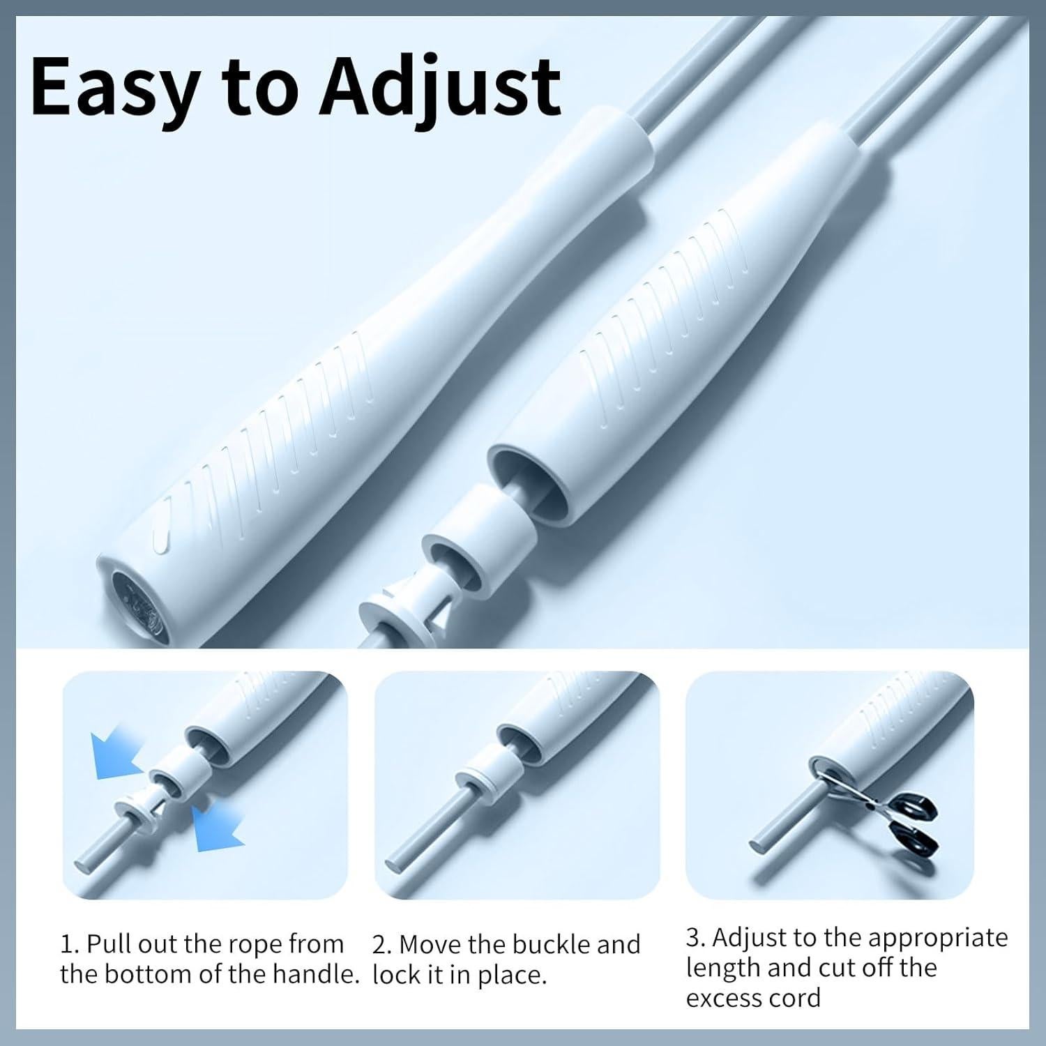 Cuerda de Saltar Ajustable Crhoeiq para Niños 3m Rosa