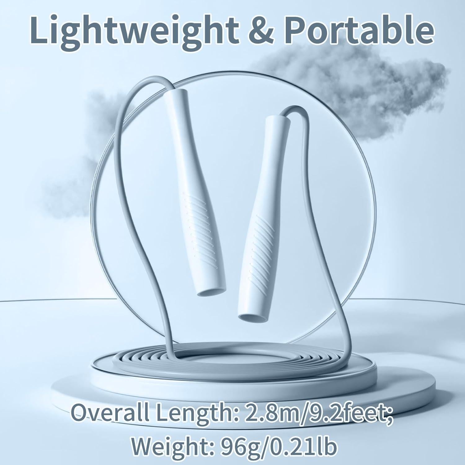 Cuerda de Saltar Ajustable Crhoeiq para Niños 3m Rosa