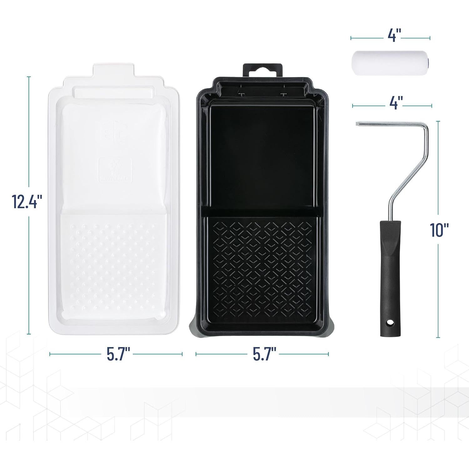 Juego de Rodillos de Pintura de Espuma Bates 4" 8 Piezas