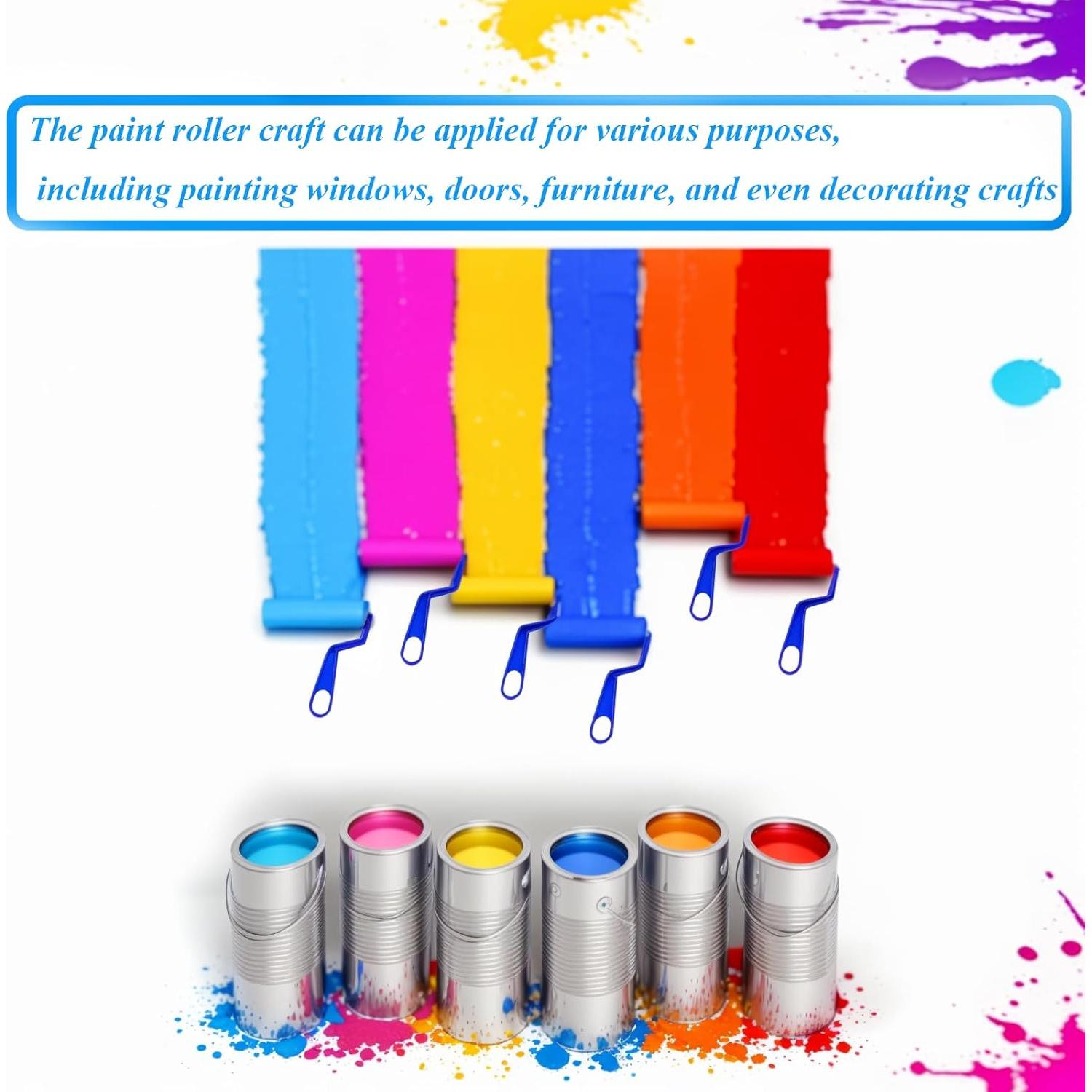 40 Rodillos de Pintura de Espuma SHANDERBAR Reutilizables 7 cm