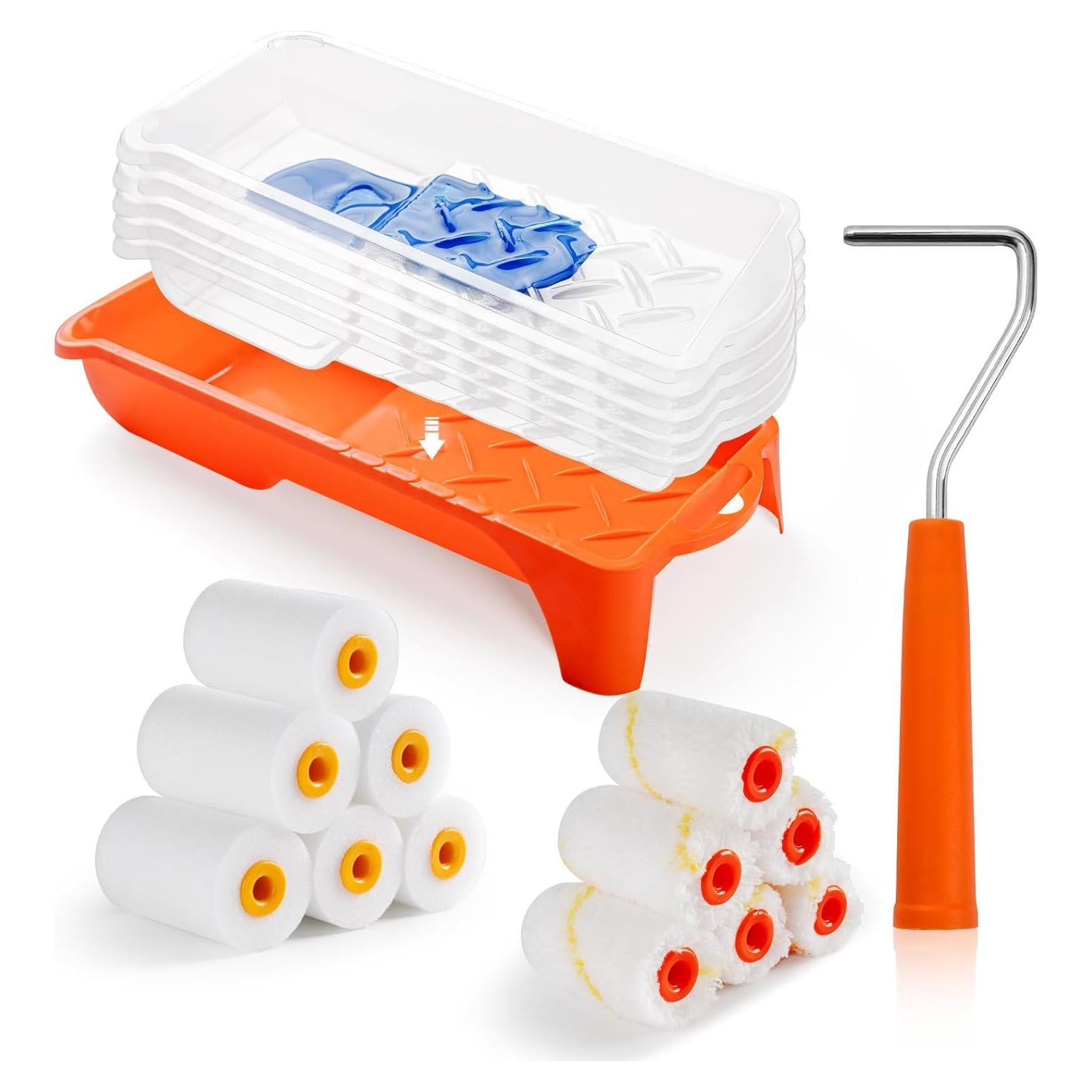 Kit de Rodillo de Pintura 2" HANJKINZ 19 Piezas Alta Densidad