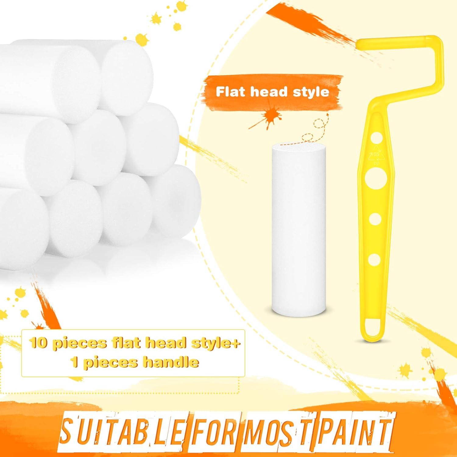 Kit de Rodillos de Pintura Geiserailie 11 Pcs 3" Espuma