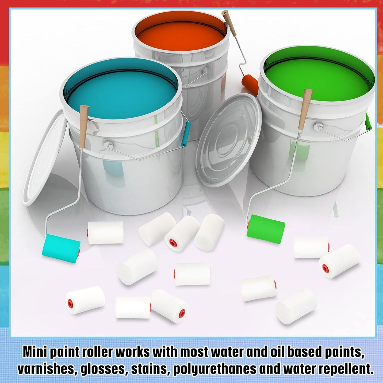 40 Cubiertas de Rodillo de Pintura Mini 2" Zhehao Espuma Densa