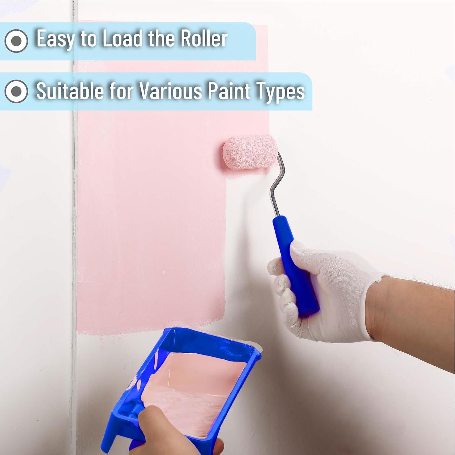 Kit de Rodillo de Pintura de Espuma Bates 10 Piezas 2"