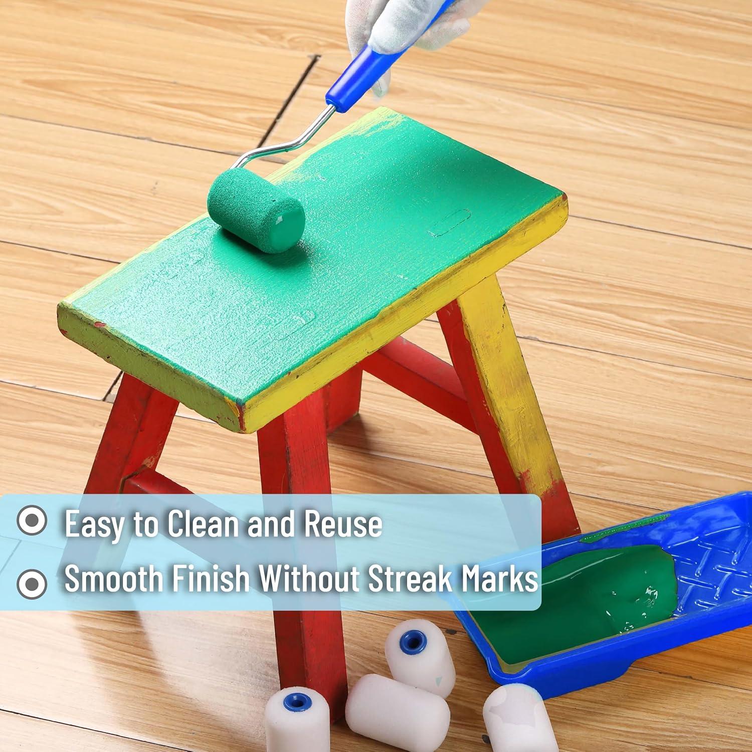 Kit de Rodillo de Pintura de Espuma Bates 10 Piezas 2"