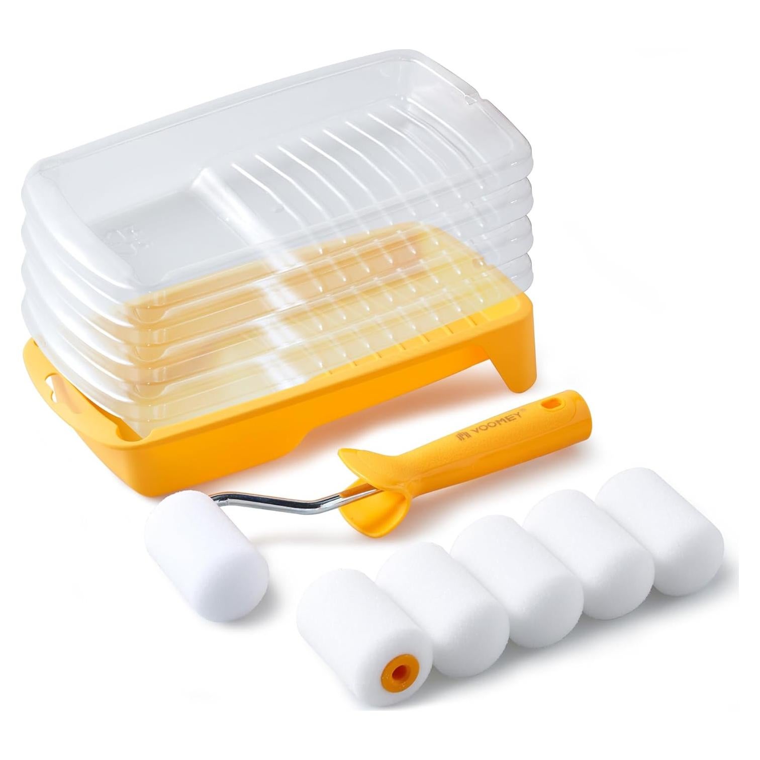 Kit de Rodillos de Pintura Mini Voomey 12 Piezas 5 cm