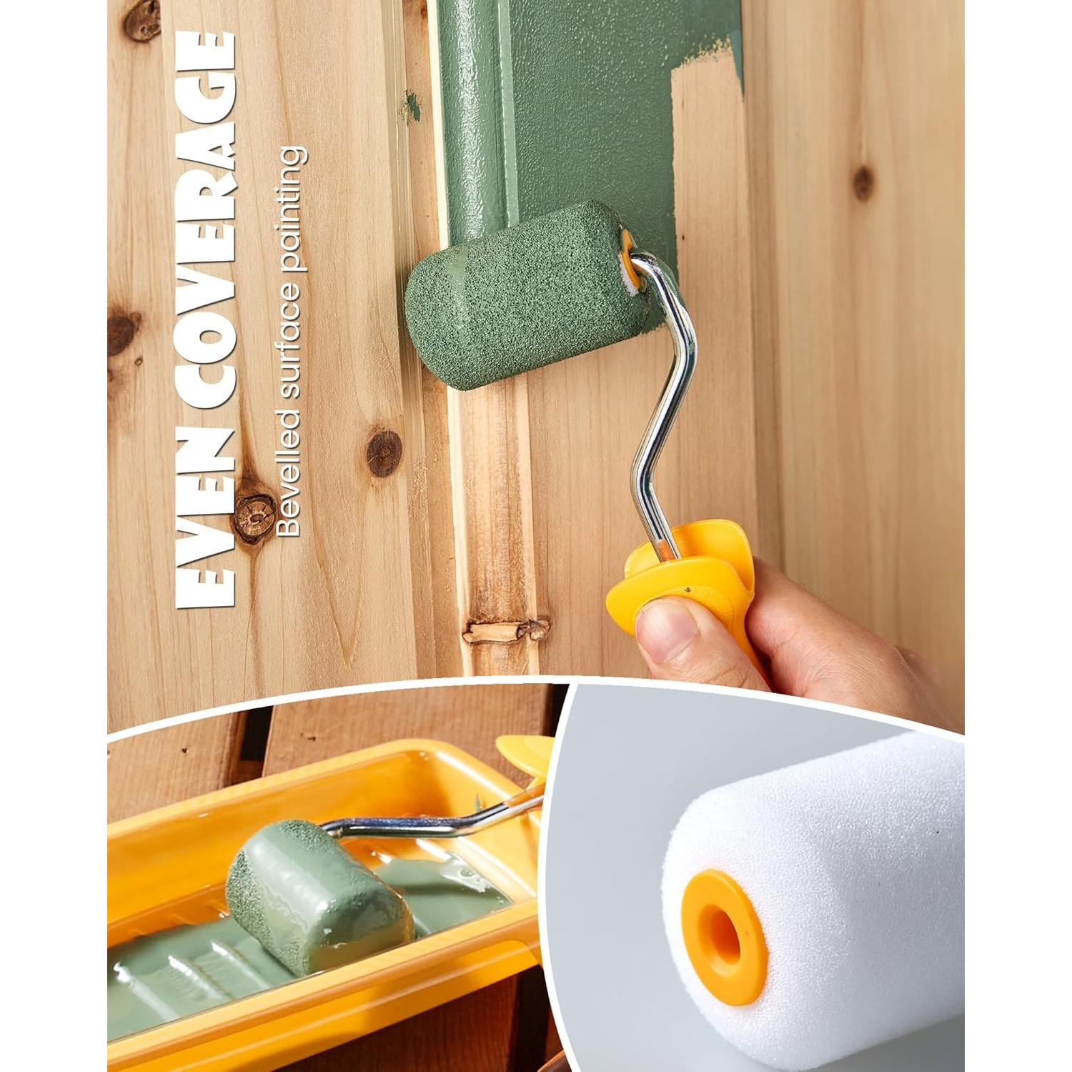 Kit de Rodillos de Pintura Mini Voomey 12 Piezas 5 cm