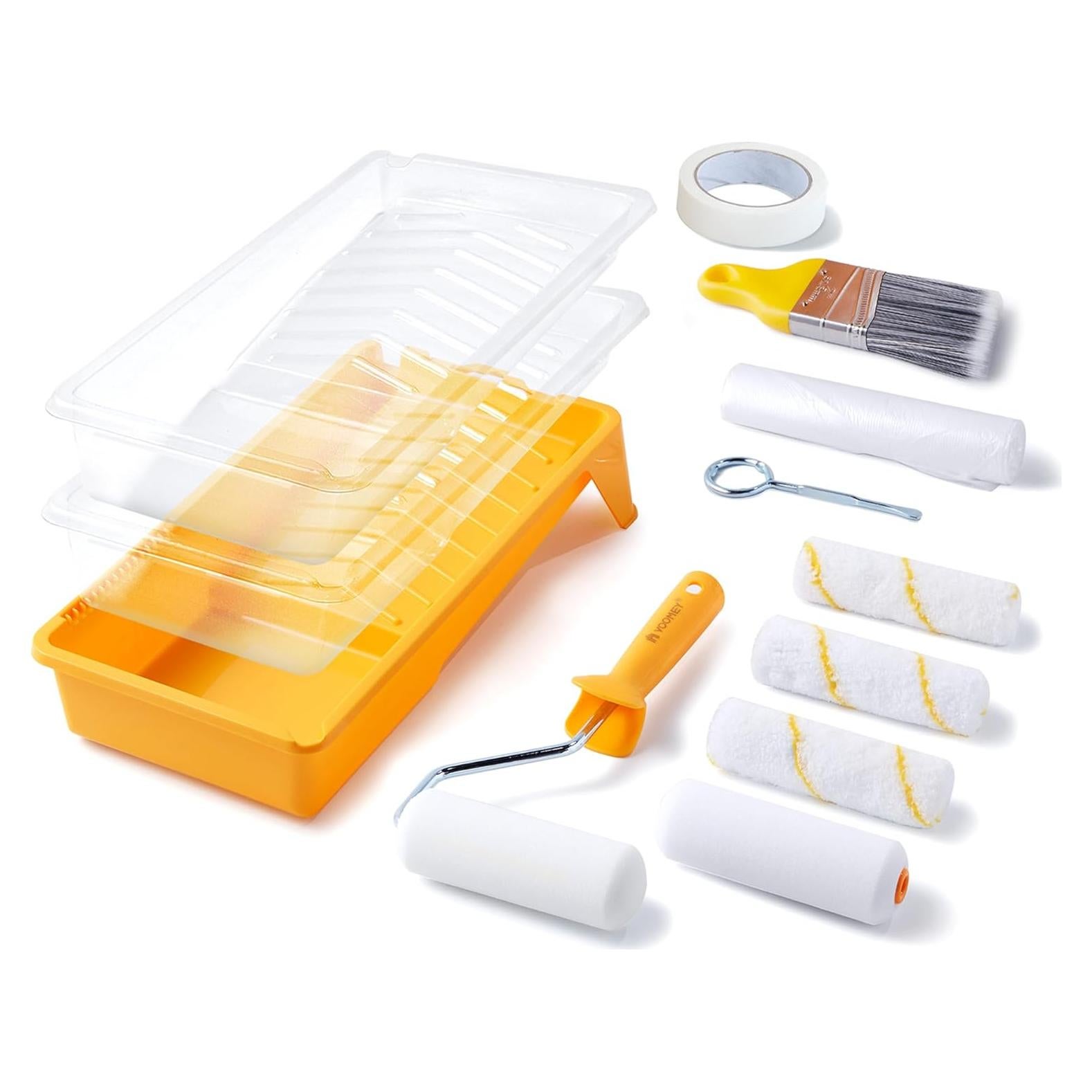 Kit de Rodillo de Pintura Voomey 13 Piezas 4" Microfibra