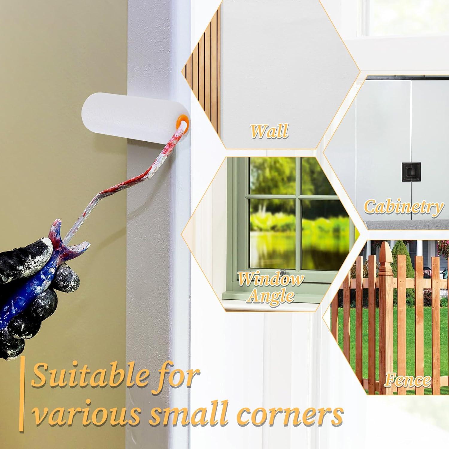 Kit de Rodillos de Pintura de Espuma COMNICO 50 Pcs 10.3 cm