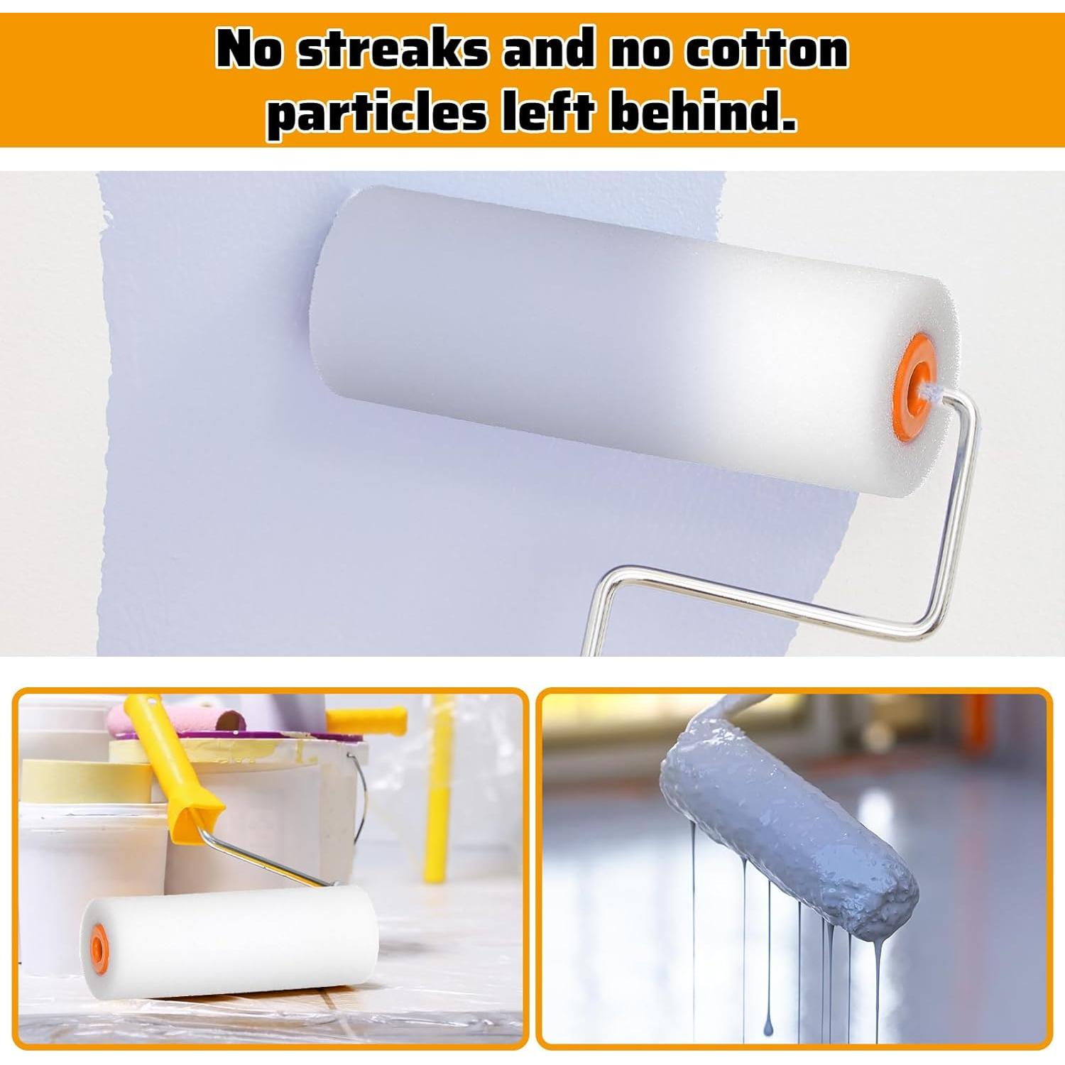 Paquete de 36 Fundas de Rodillo de Pintura Tobeelec 10.16 cm