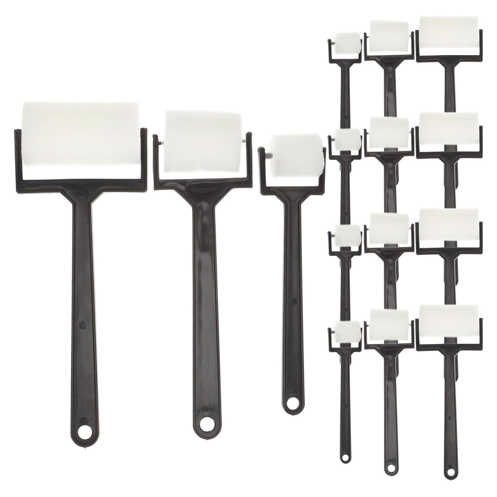 Rodillo de pintura de espuma jojofuny - 15 piezas, 3 tamaños