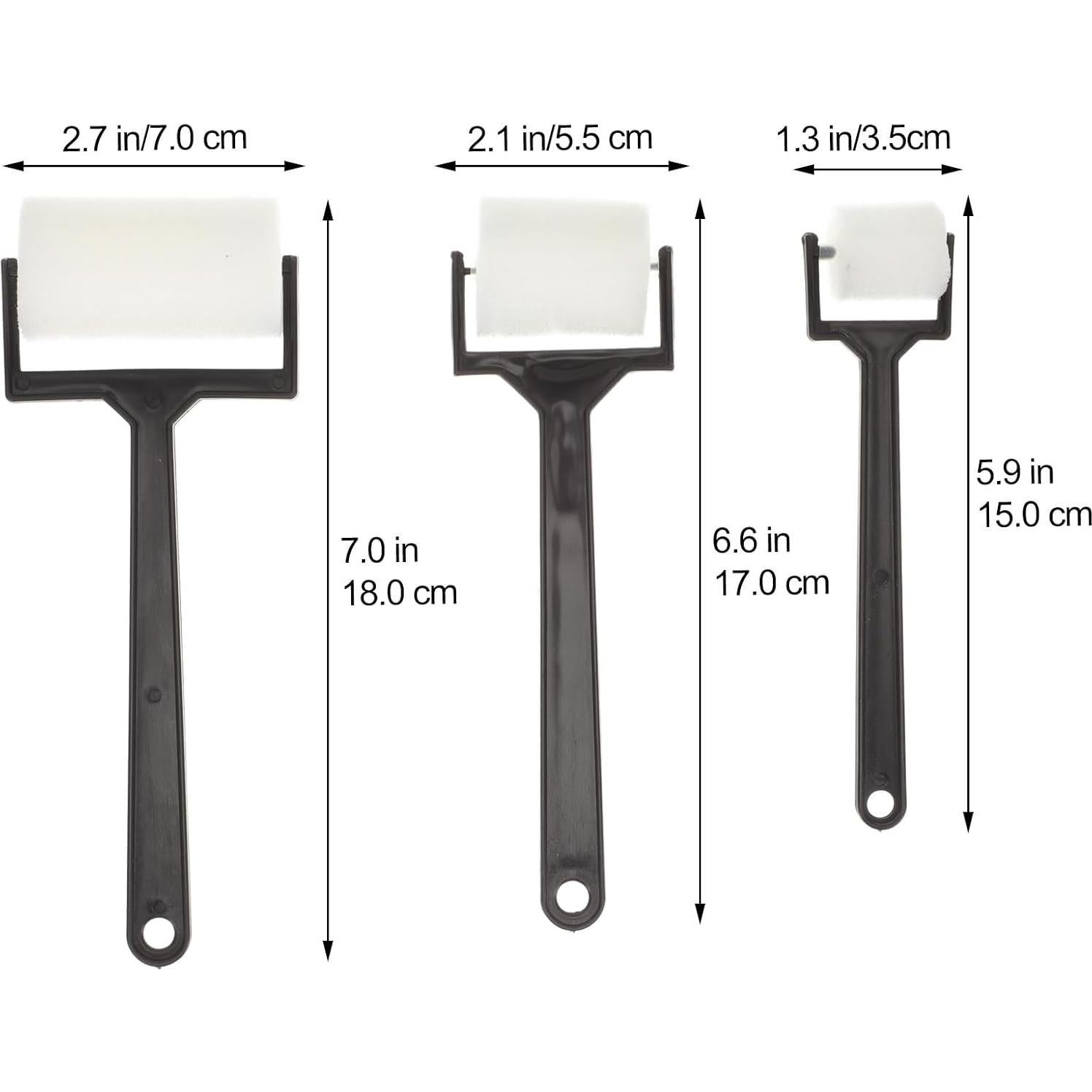 Rodillo de pintura de espuma jojofuny - 15 piezas, 3 tamaños