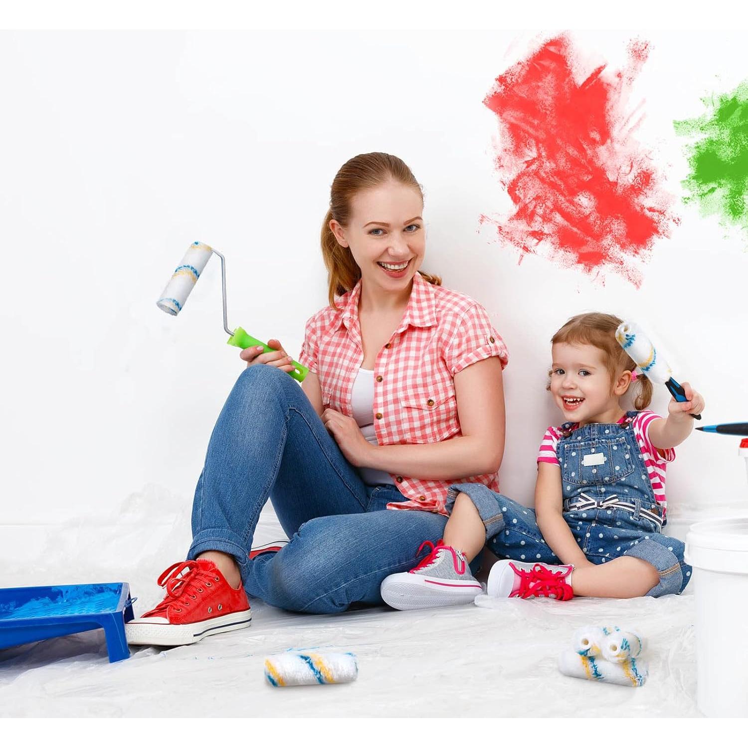 Juego de 100 Mini Rodillos de Pintura 10.16 cm Yoande