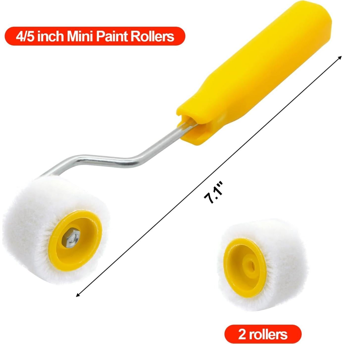 Juego de Rodillos y Pincel Mini de Pintura MingQiEven - Precisión