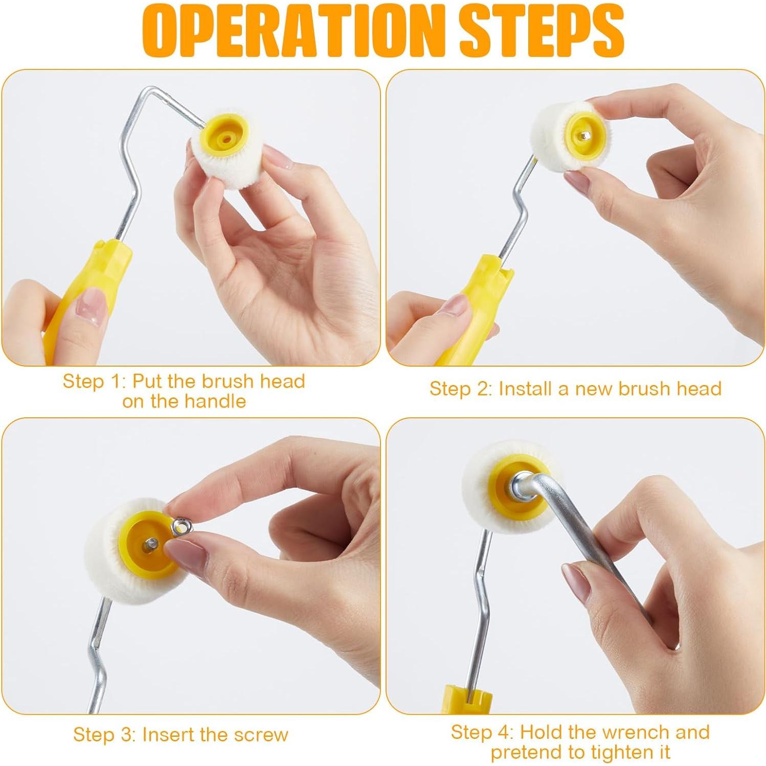 Mini Rodillo de Pintura Honeydak 16 Piezas 2.03 cm