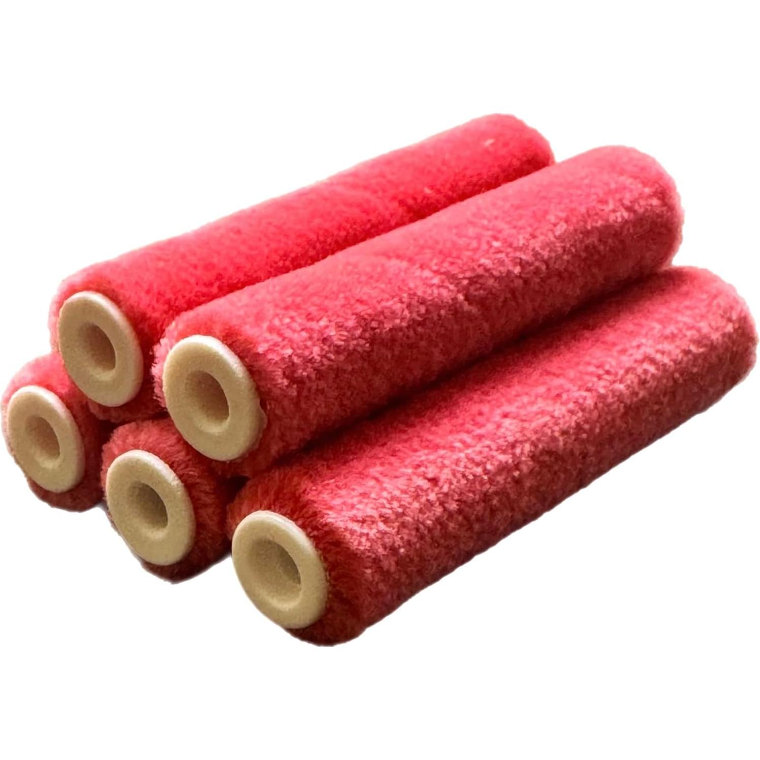 Juego de 5 Rodillos Mini de Mohair 10 cm + Marco Tru Lamb