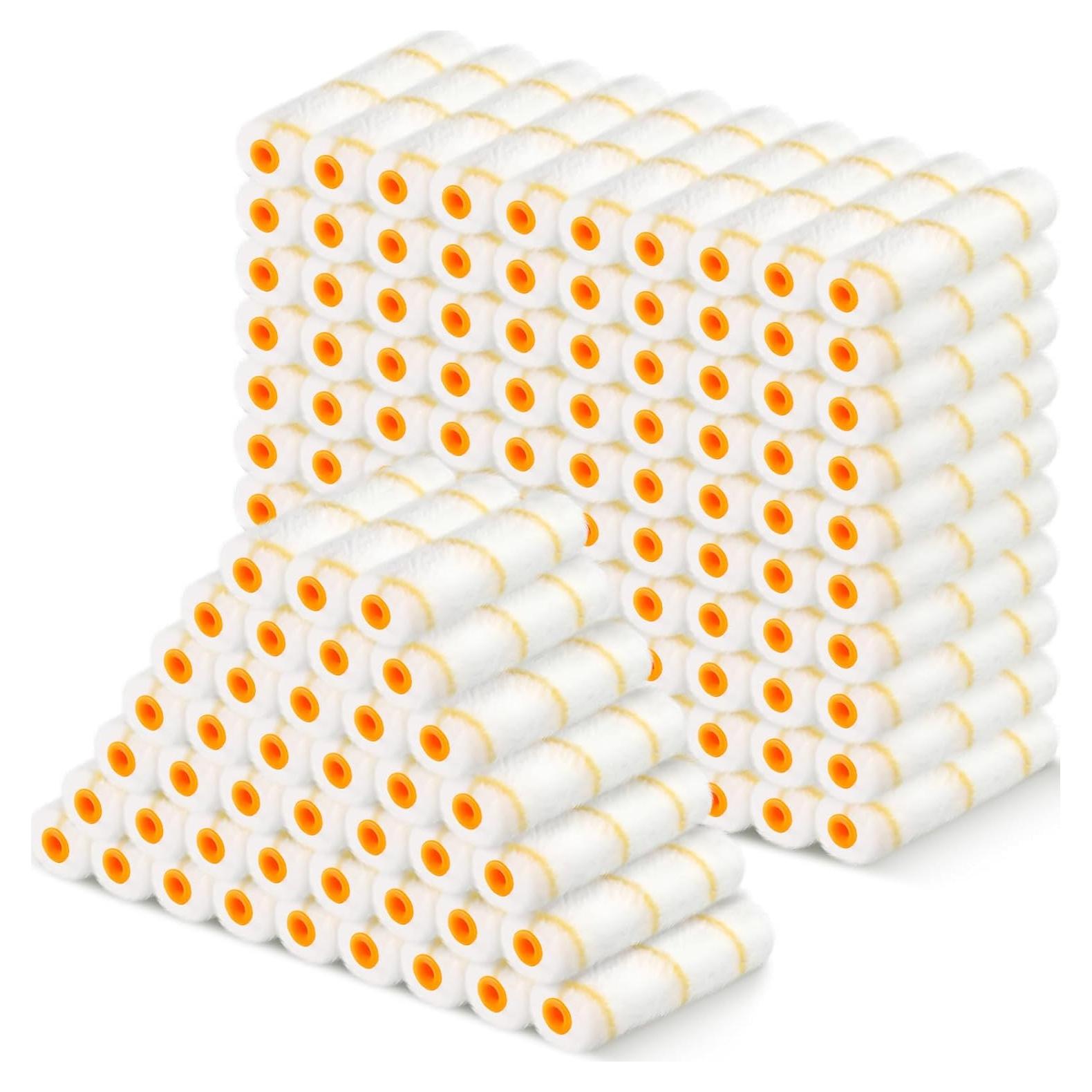 100 Fundas de Rodillo de Pintura Microfibra Leumoi 15.24 cm