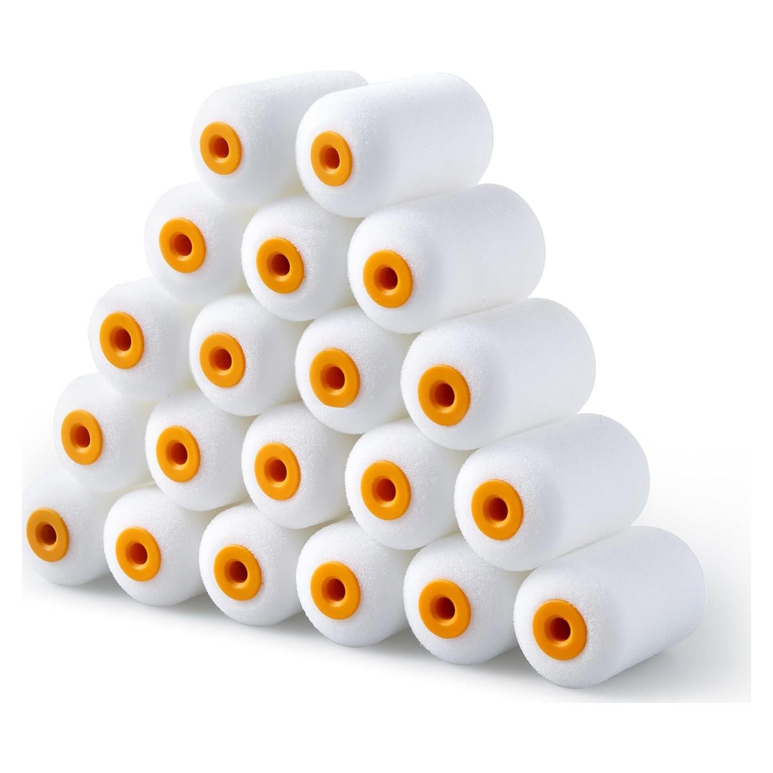 Rodillos de Pintura Mini Voomey 5 cm, Paquete de 20, Reutilizables