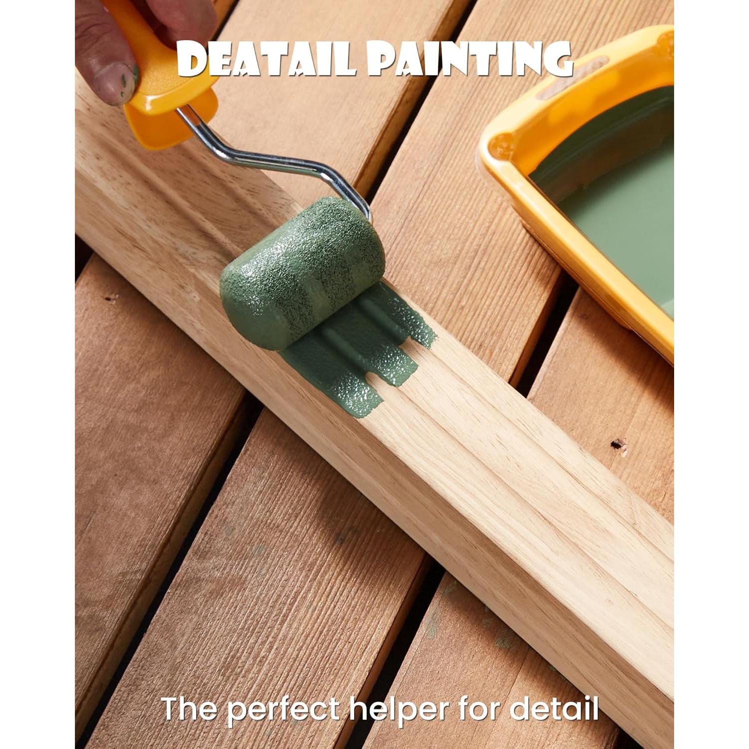 Rodillos de Pintura Mini Voomey 5 cm, Paquete de 20, Reutilizables