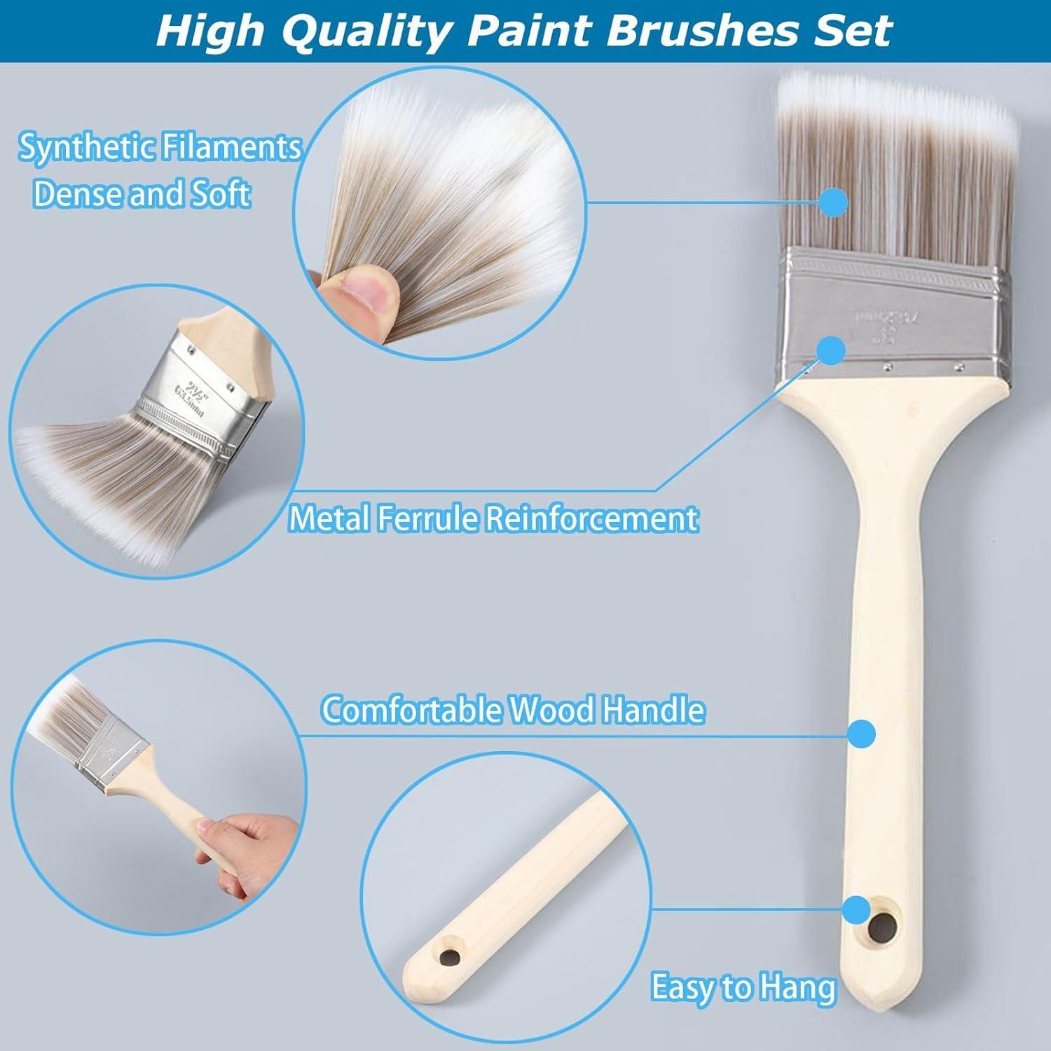 Kit de Rodillo de Pintura de Espuma 18 Piezas 4" DBYANAN