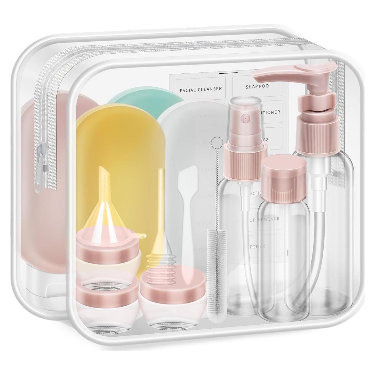 Juego de Botellas de Viaje Reutilizables 16 Piezas COLOGN