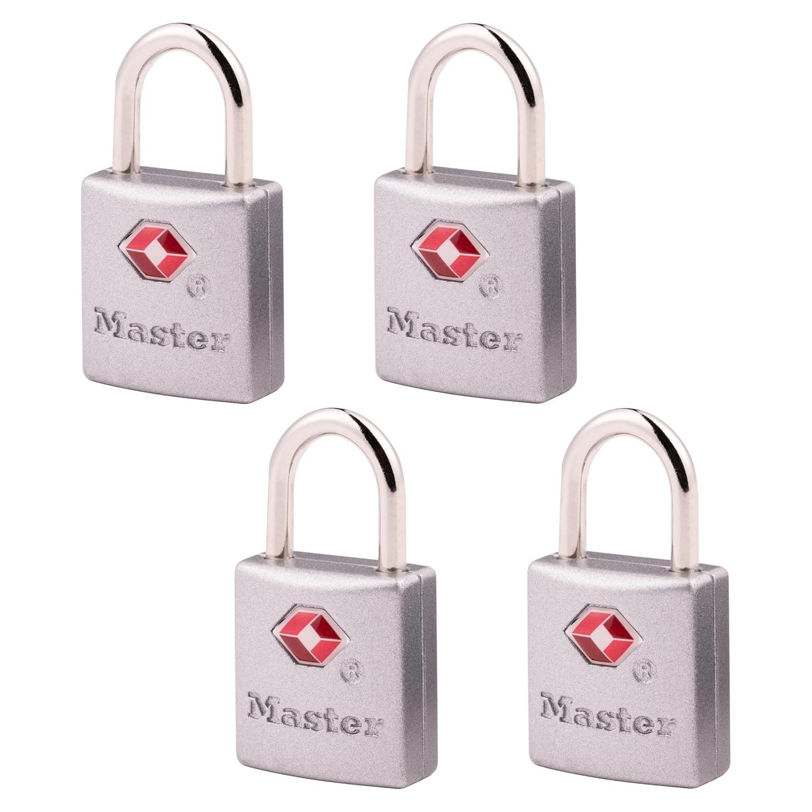 Candados de Equipaje Master Lock 4683Q Aprobados por TSA - Paquete de 4