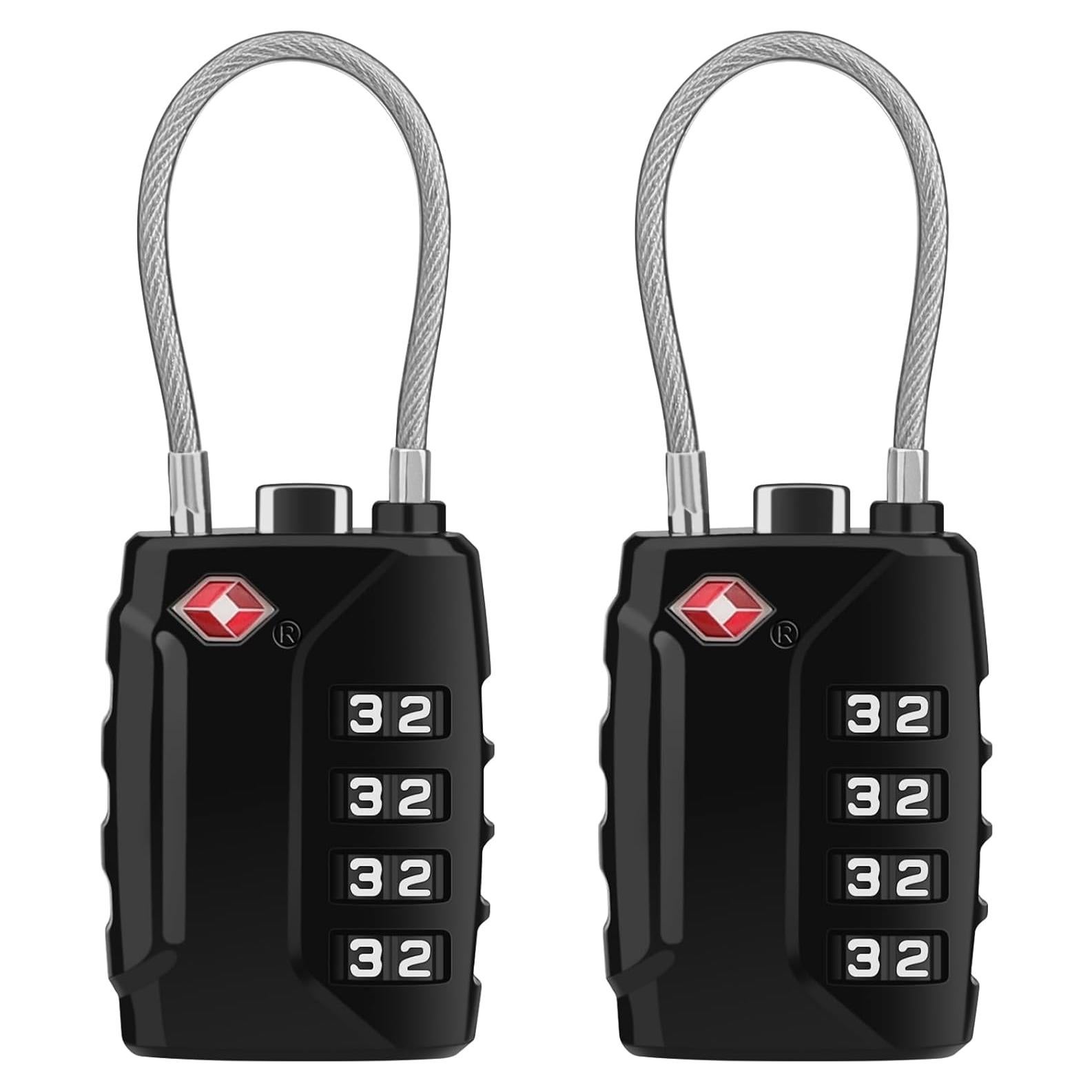 Candados de Equipaje TSA Diyife, 2 Paquete, 4 Dígitos