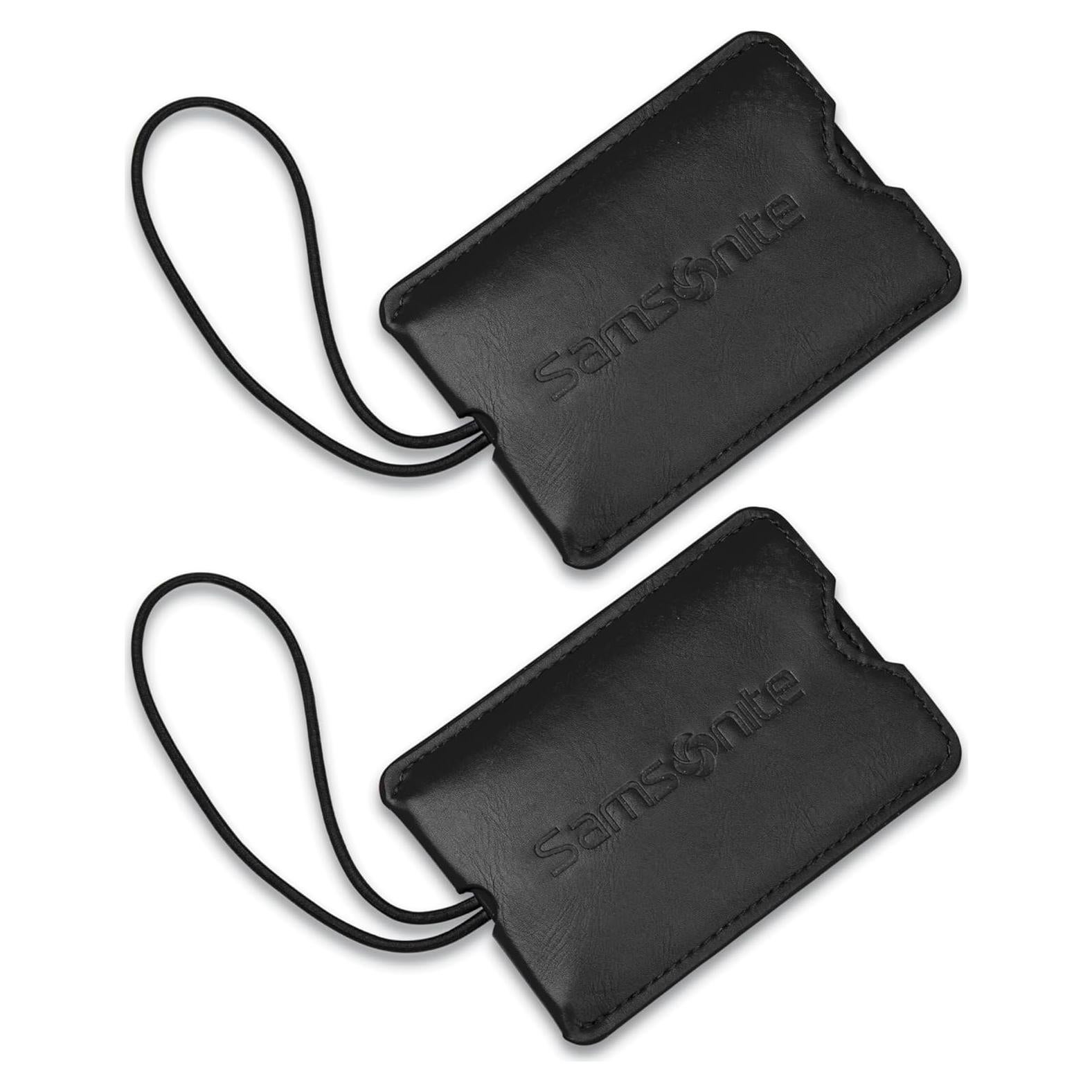 Etiquetas de ID de vinilo Samsonite - 2 paquetes, negro