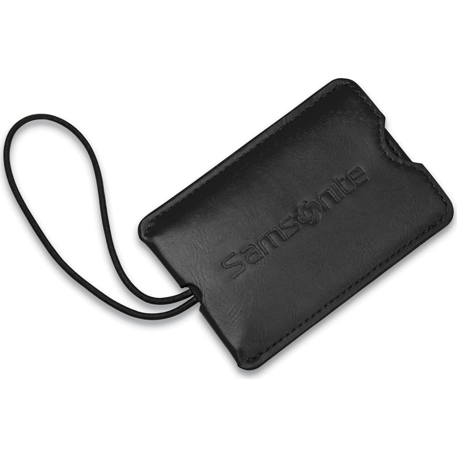 Etiquetas de ID de vinilo Samsonite - 2 paquetes, negro