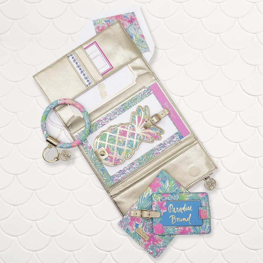 Etiqueta de Equipaje de Cuero Sintético Lilly Pulitzer Swizzle
