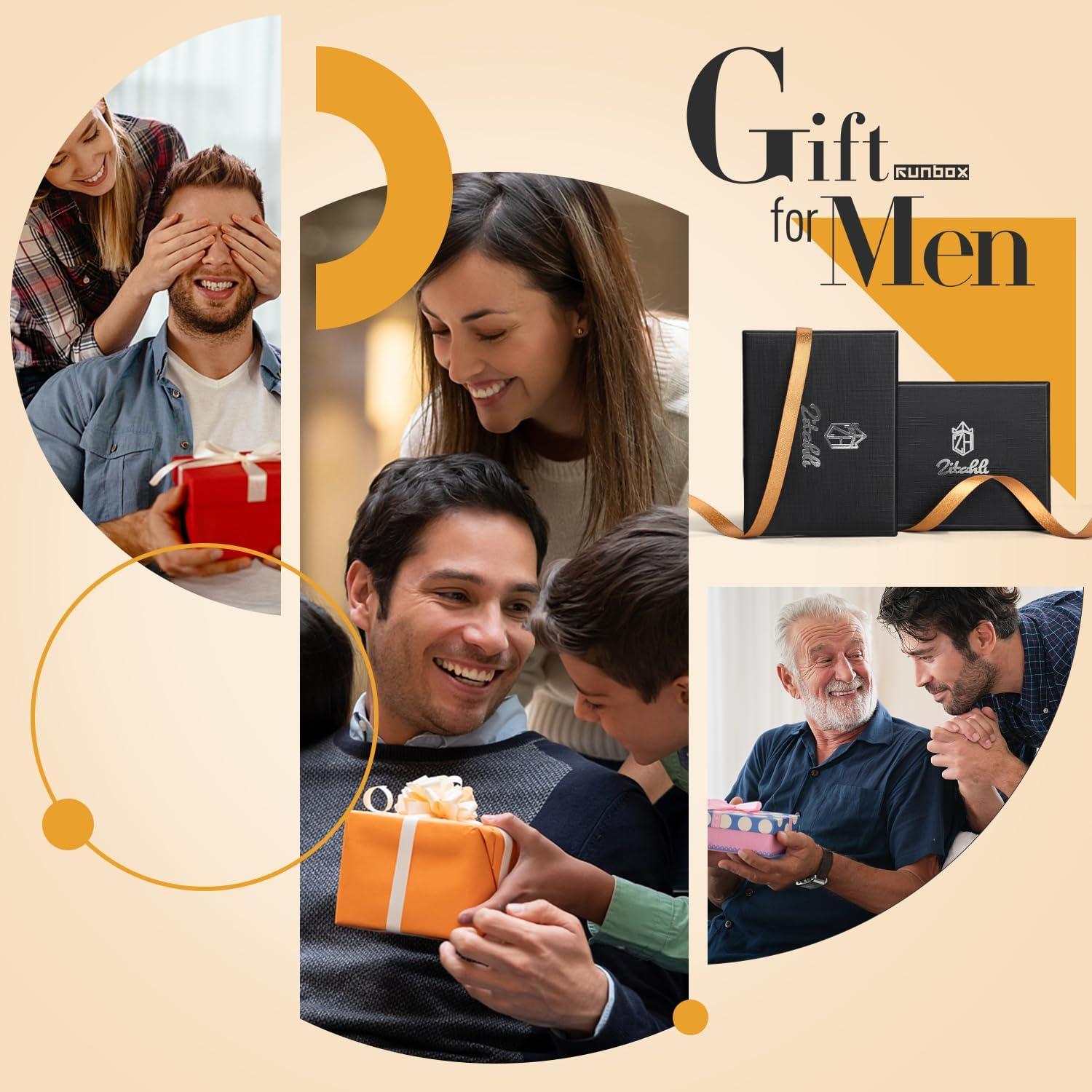 Billetera Zitahli para Hombres Slim RFID Cuero 12 Tarjetas