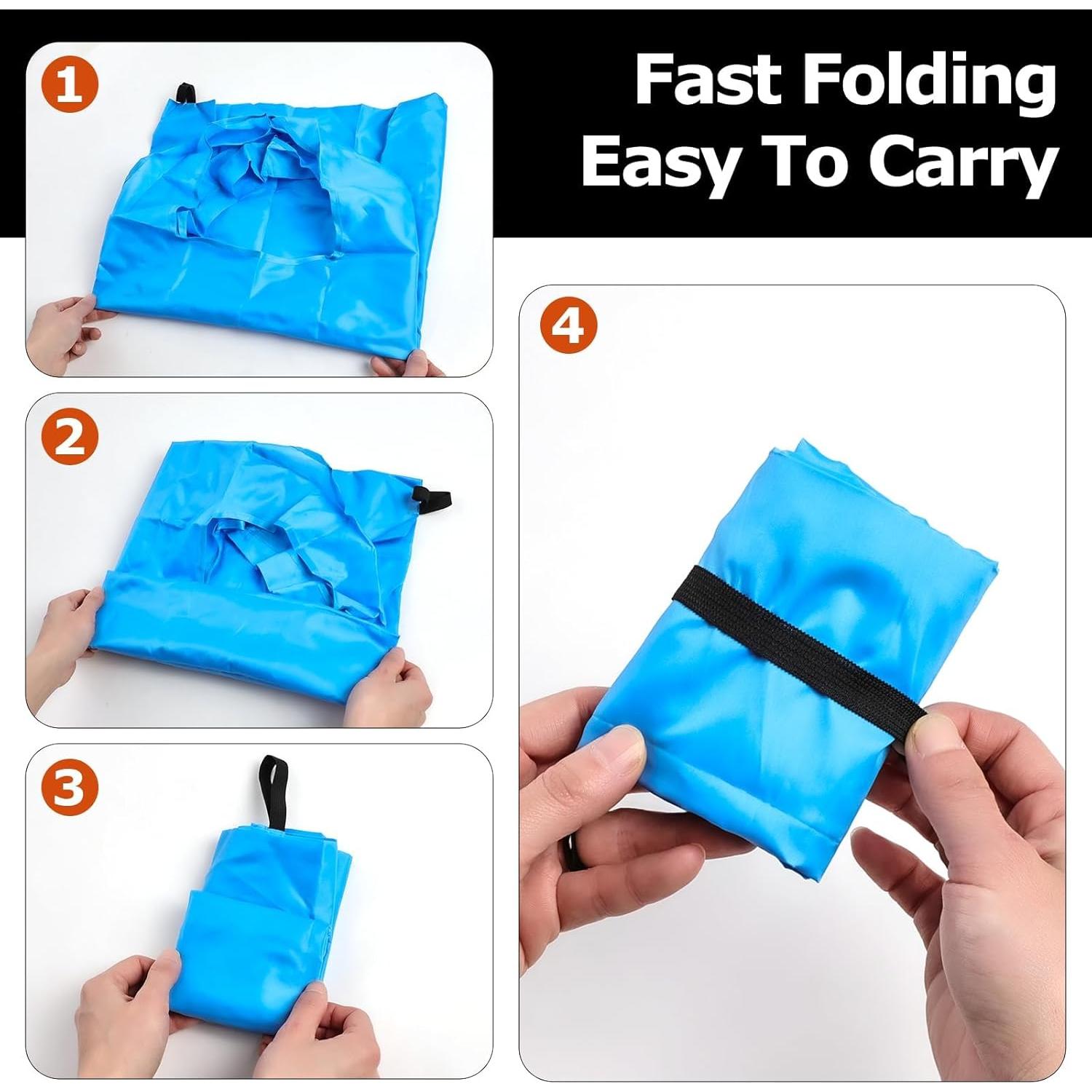 Bolsa de Compras Plegable Criyar Negra Impermeable 55x43cm